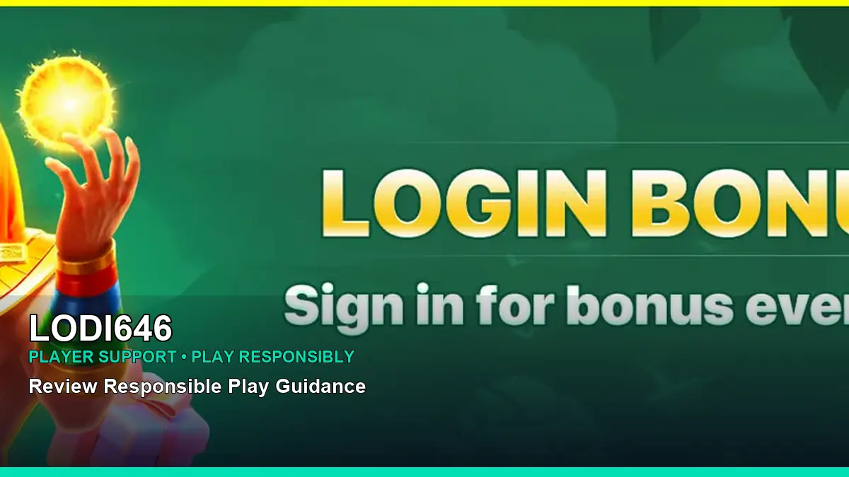 LODI646 player support and responsible gaming guide for Philippine players